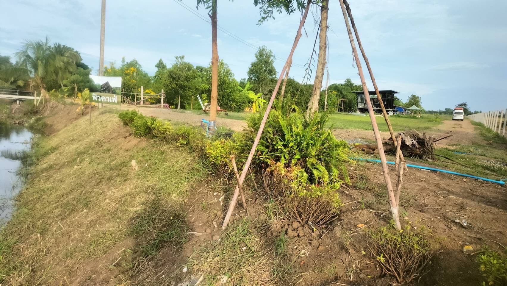 ขายที่ดินพร้อมสิ่งปลูกสร้าง ที่ถมแล้ว น้ำ-ไฟ พร้อม
