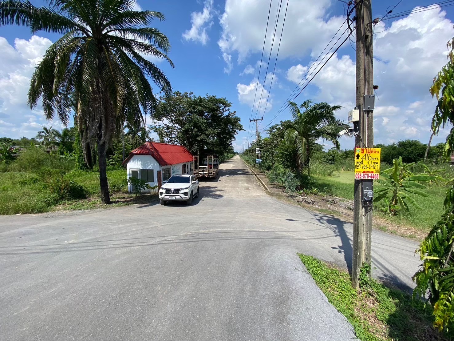 ขายถูก!! ที่ดินหนองจอก 416 ตารางวา หน้าติดถนนคอนกรีต หลังติดคลองสาธารณ