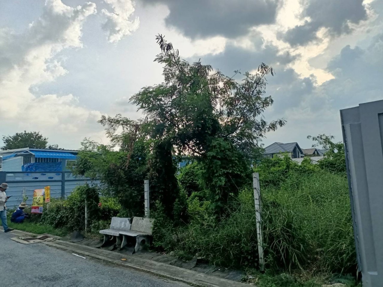 ขายที่ดินถนนศรีนครินทร์-ร่มเกล้า 332 ตารางวา ถมแล้วบางส่วน แขวงทับช้าง เขตสะพานสูง กทม.