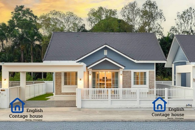 ขายบ้านเดี่ยวสไตล์ english cottage  สร้างใหม่พร้อมอยู่ นอกโครงการ เชียงใหม่ 