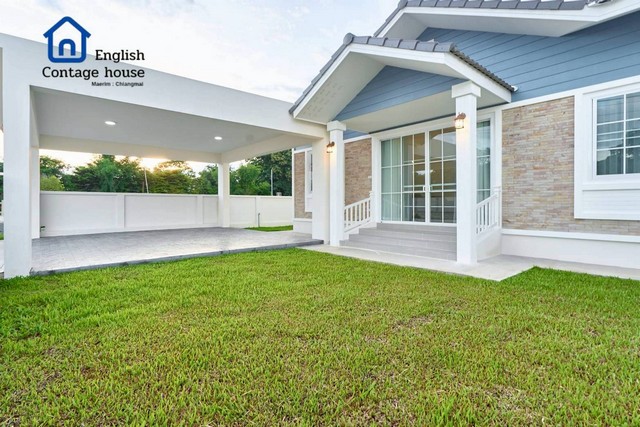 ขายบ้านเดี่ยวสไตล์ english cottage  สร้างใหม่พร้อมอยู่ นอกโครงการ เชียงใหม่ 