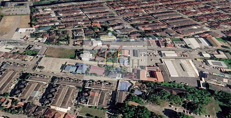 ขายที่ดิน 200 ตร.ว. ใกล้ MRT ไทรม้า | ผังสีน้ำตาล ย.8  