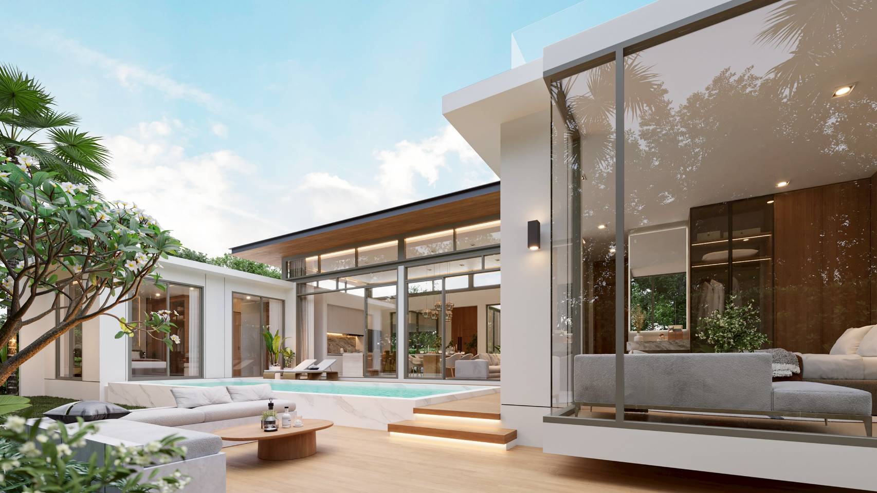 ขายพูลวิลล่า GRAND VILLE B1 อ่าวนาง 12.9 ล้านบ้านเปล่า / 15.9 ล้านรวมเฟอร์