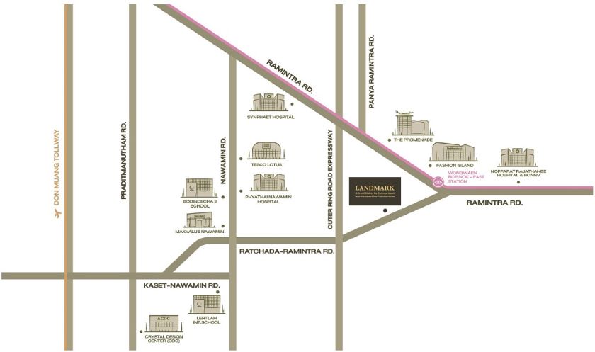 CM04485 ด่วน ขายดาวน์ คอนโด แลนด์มาร์ค แอท แกรนด์ สเตชั่น Landmark @ Grand Station by Siamese Asset ใกล้ แฟชั่น ไอส์แลนด์ ติดถนนรัชดา-รามอินทรา  